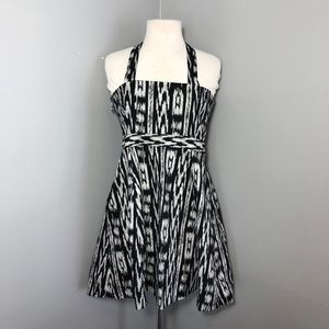 Rachel Rachel Roy Black/White ikat cotton dress 12
